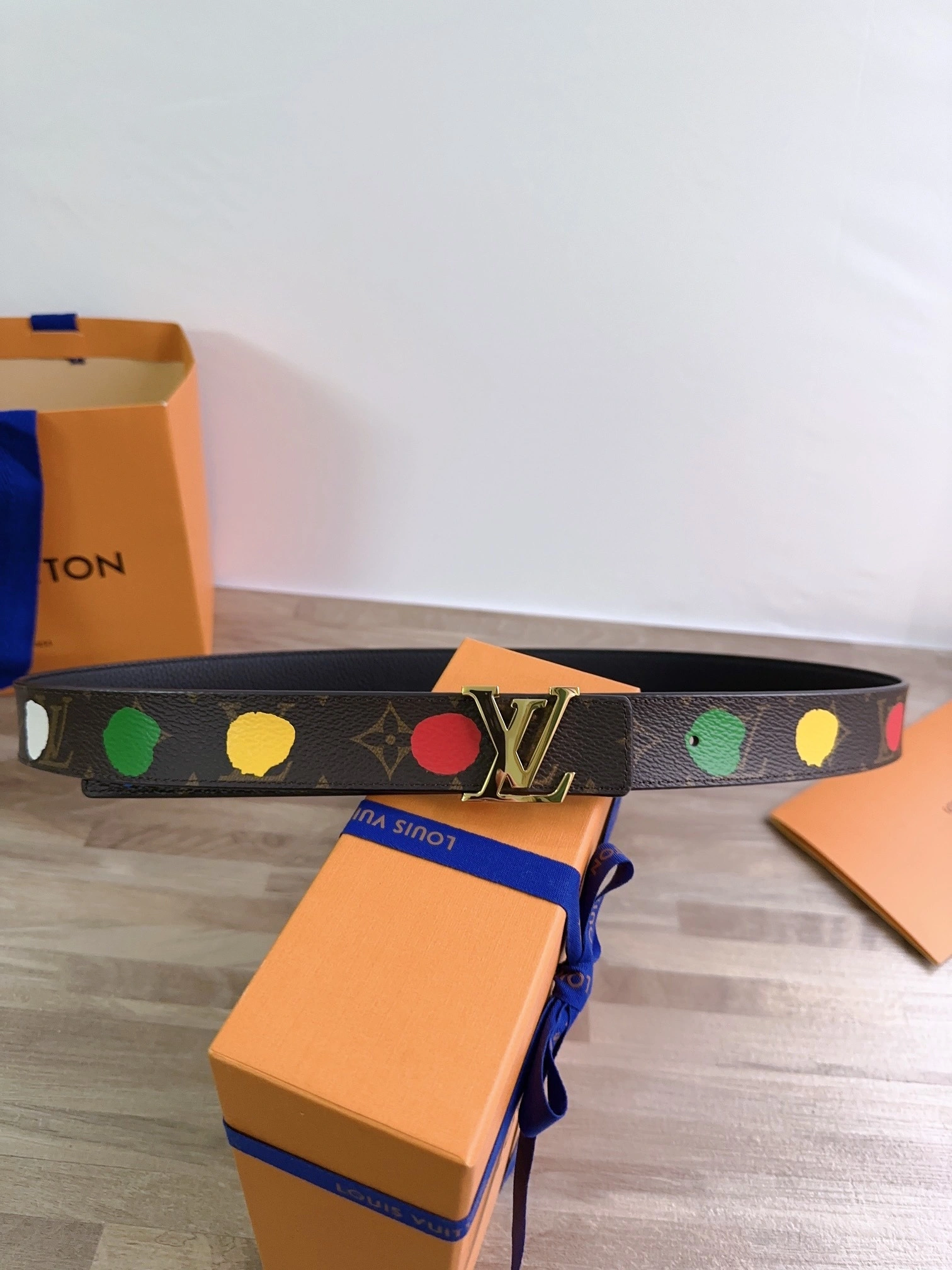 &Barbara- Initiales Painted Dots M0655W 3CM three piece--reversible item:C-S042K1111