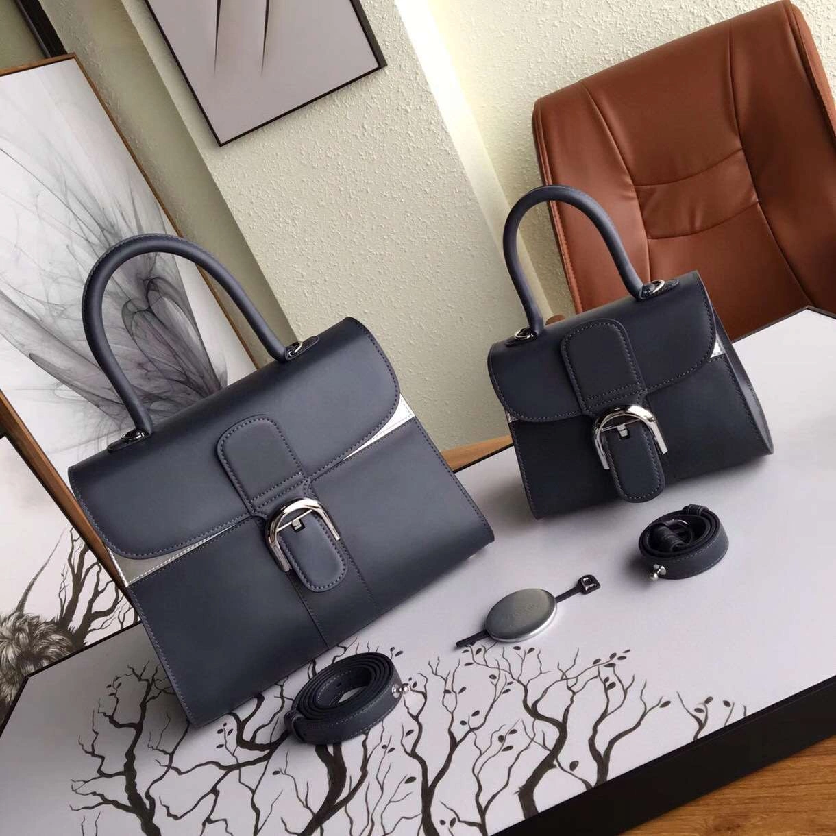MOMO— Brillant Frence Box GM Multiple colors box CALF SKIN SHEEP SKIN，item : 177B110D1103
