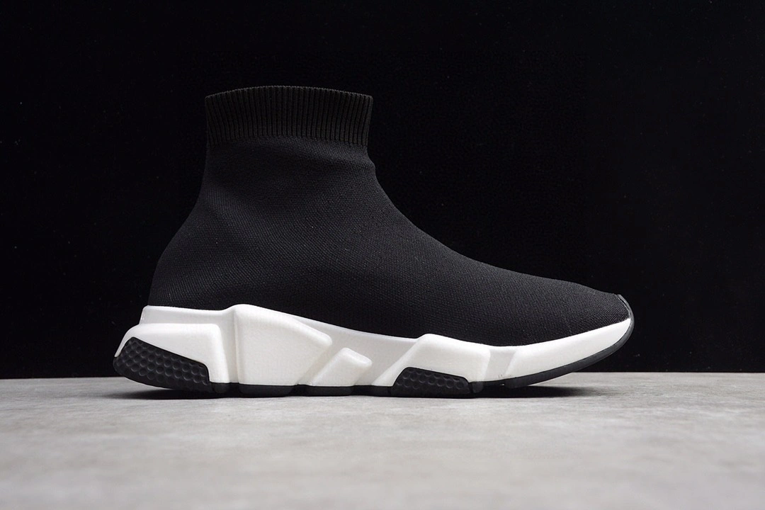 &high quality version Balenciga Speed Graffiti Trainers White Black item number:099I067X0300I1412