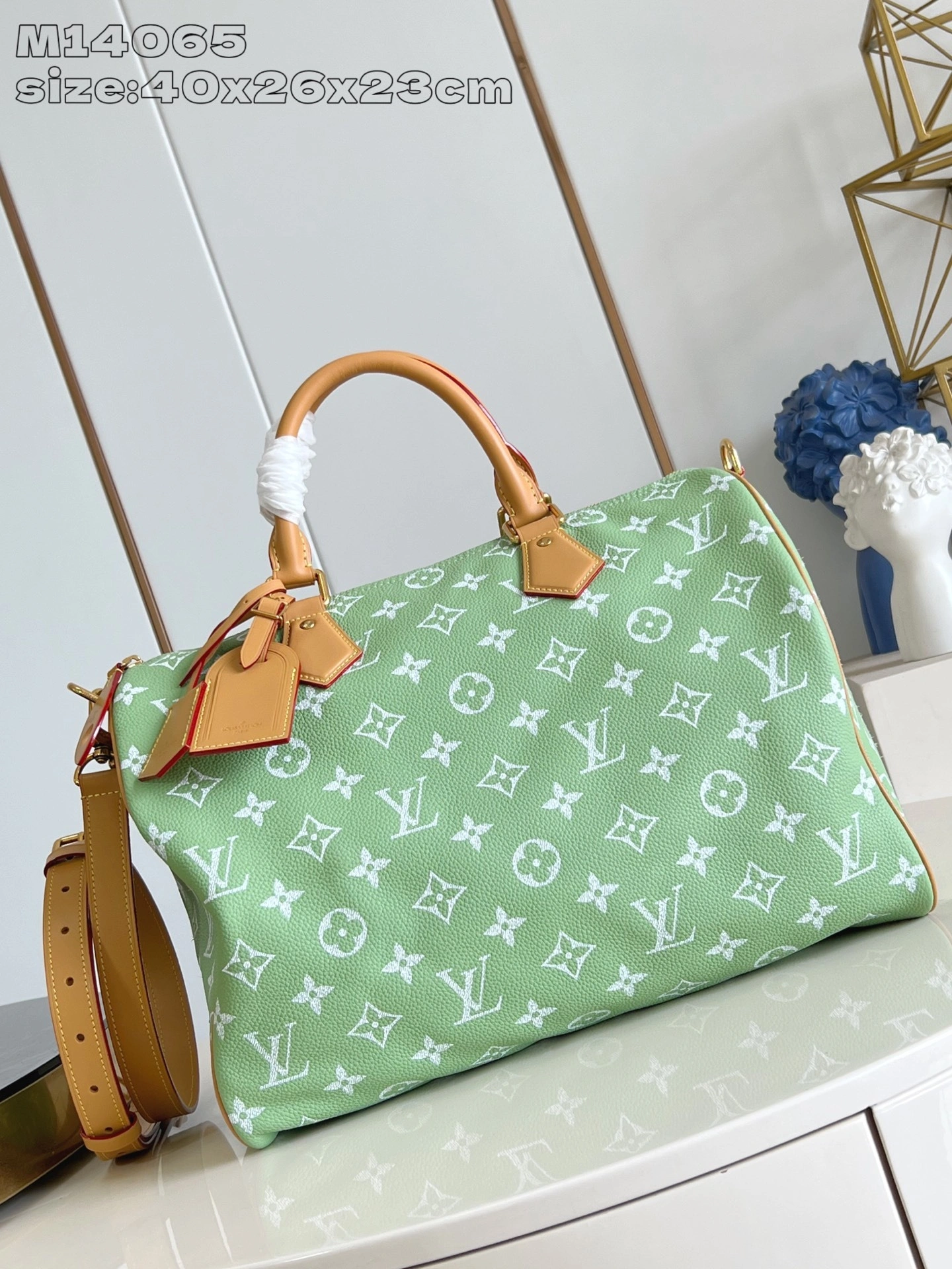 MOMO-- 8V M13921 high quality version Speedy P9 Bandoulière 40 Monogram Leather cowhide sheepskin item:E-B000I1748