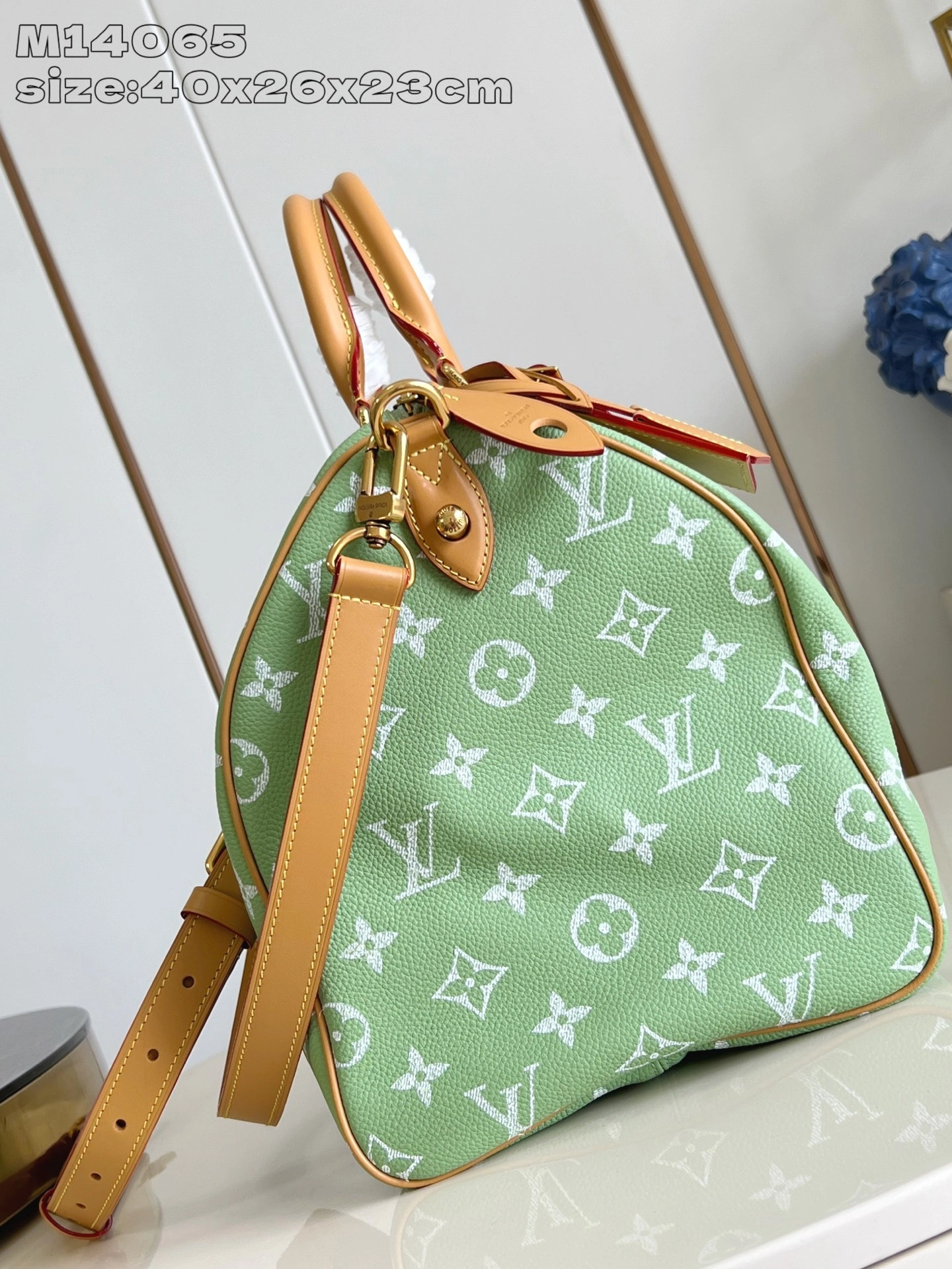 MOMO-- 8V M13921 high quality version Speedy P9 Bandoulière 40 Monogram Leather cowhide sheepskin item:E-B000I1748