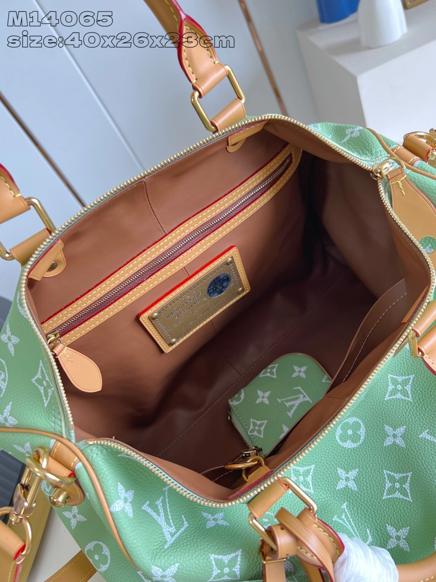 MOMO-- 8V M13921 high quality version Speedy P9 Bandoulière 40 Monogram Leather cowhide sheepskin item:E-B000I1748