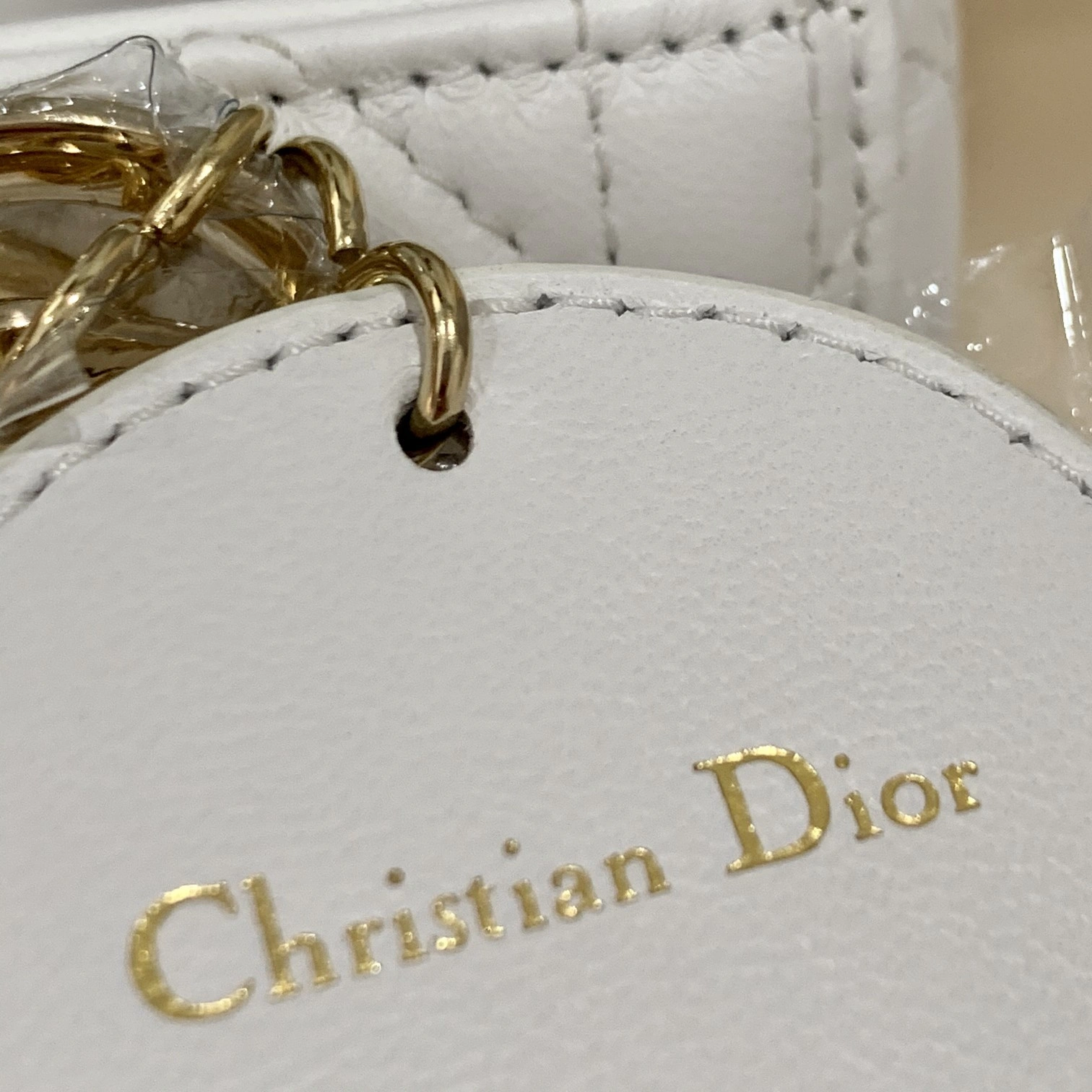 Custombag-- high quality version Pure white sheepskin gold buttons item：C-B803D0750
