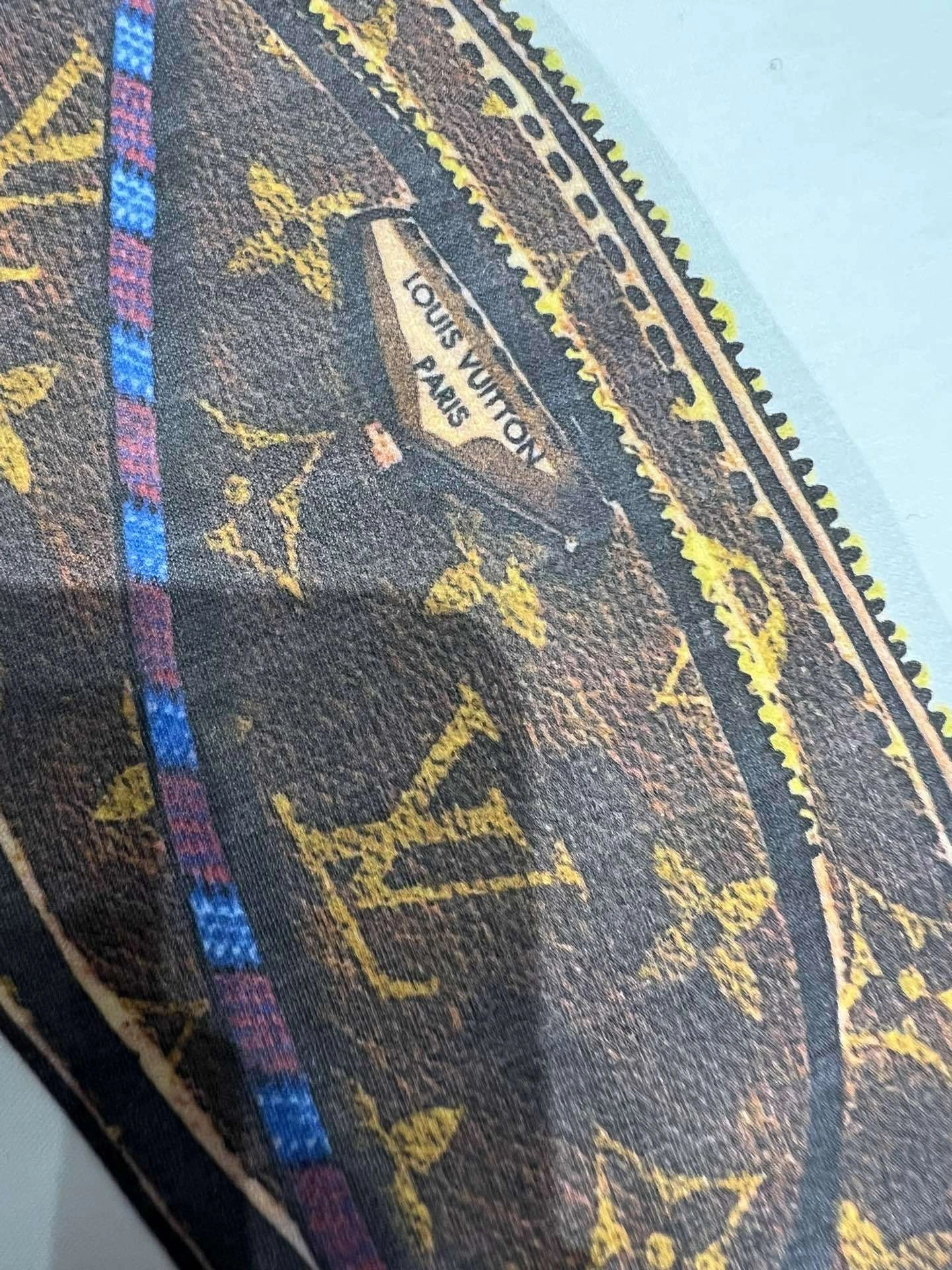 Victoria-- 8V T-Shirt Print Sacoche Damier Ébène Monogram Cotton Soft and comfortable item:E-F140L1931H