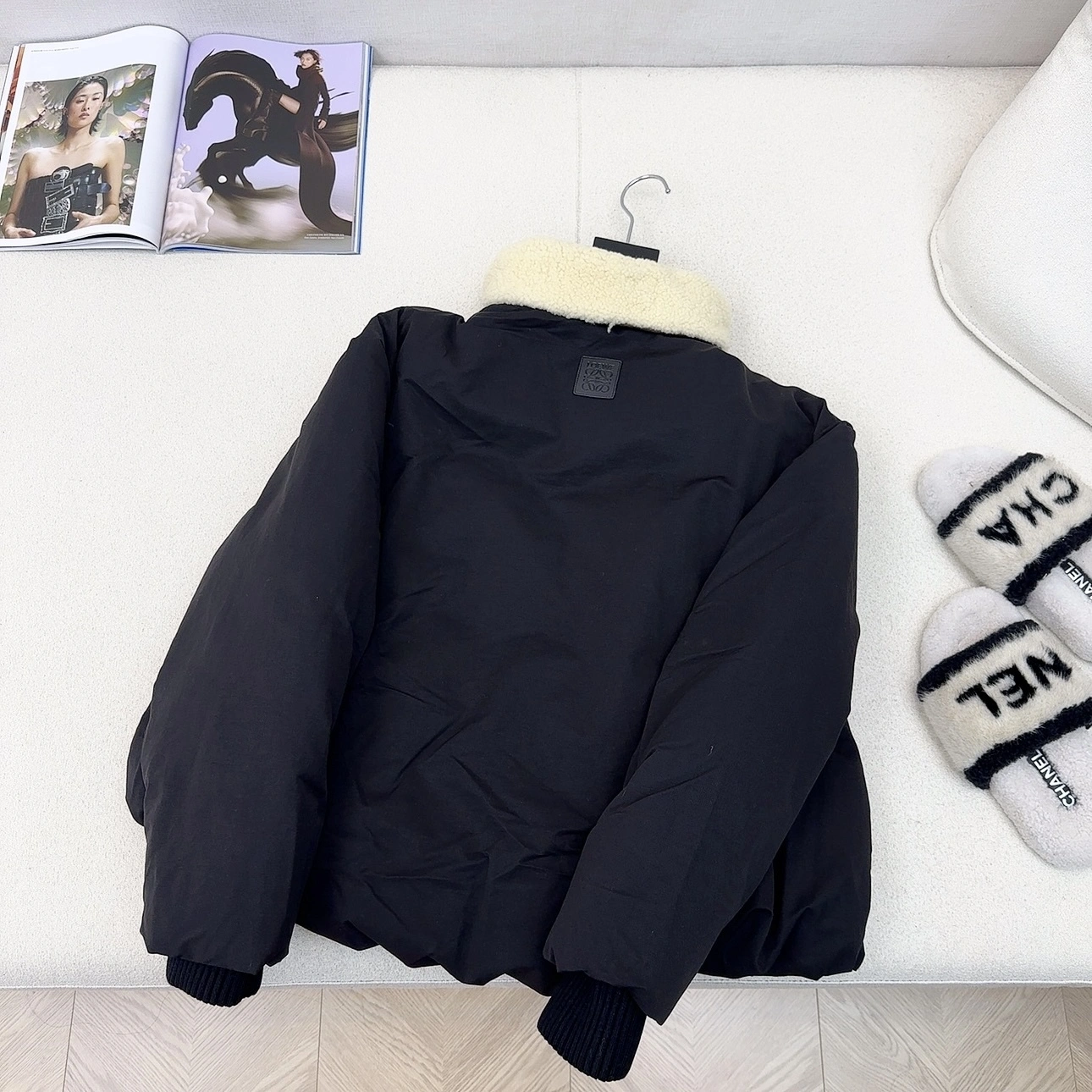 Victoria - 8o5w5 Down jacket white goose down embroidery 2colour item:E-F327I1611-2H