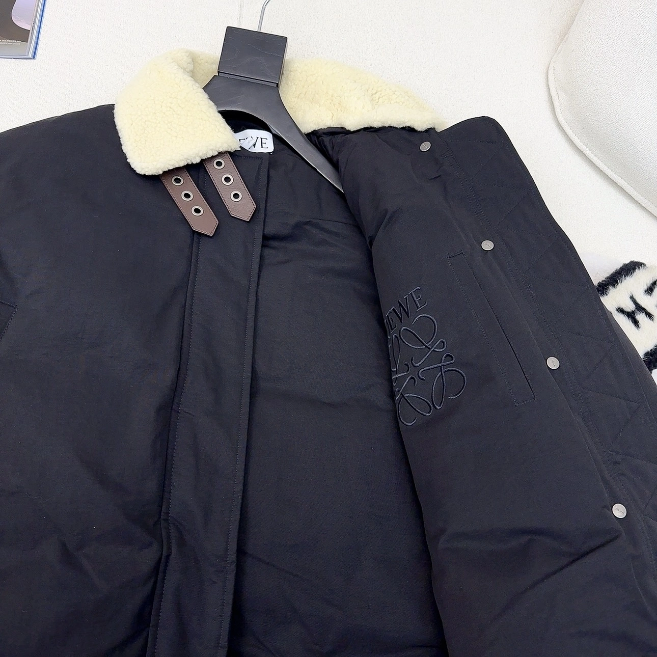 Victoria - 8o5w5 Down jacket white goose down embroidery 2colour item:E-F327I1611-2H