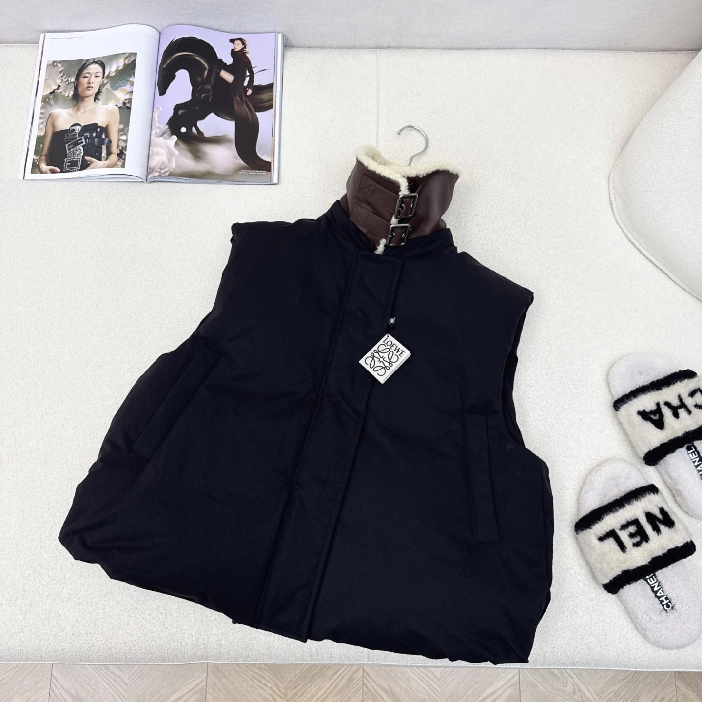 Victoria - 8o5w5 Down jacket white goose down embroidery 2colour item:E-F327I1612-2H