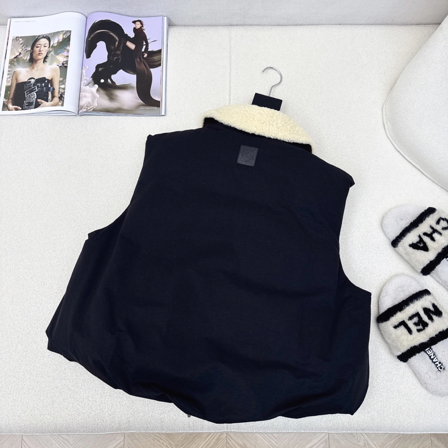 Victoria - 8o5w5 Down jacket white goose down embroidery 2colour item:E-F327I1612-2H