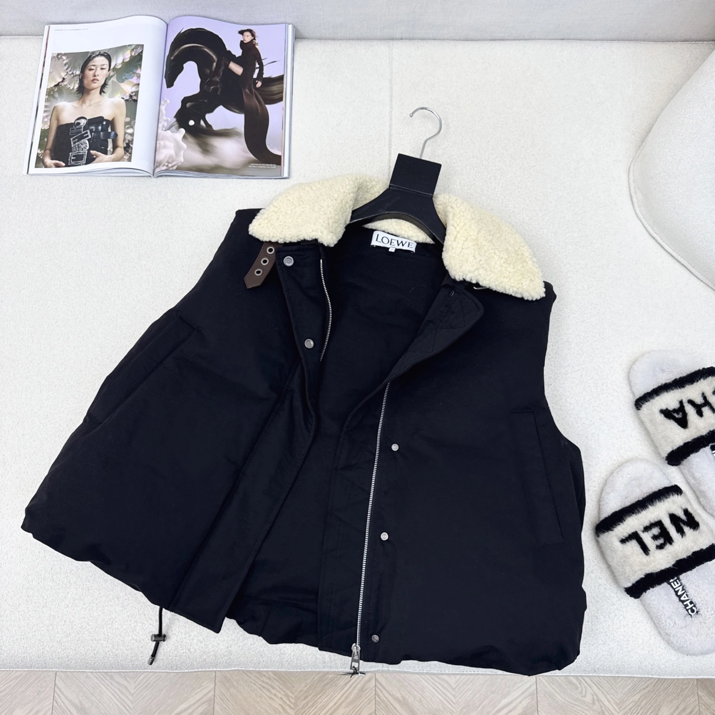Victoria - 8o5w5 Down jacket white goose down embroidery 2colour item:E-F327I1612-2H