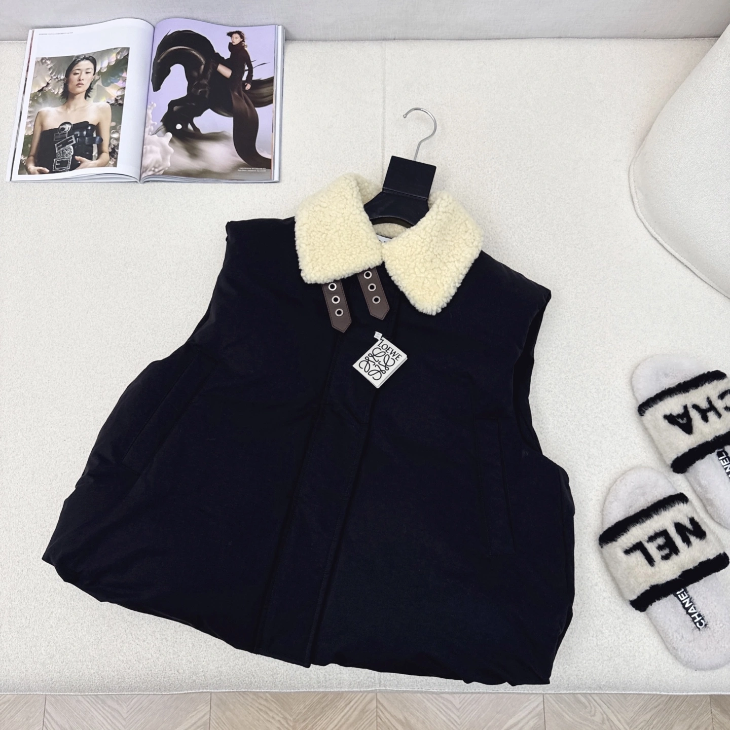 Victoria - 8o5w5 Down jacket white goose down embroidery 2colour item:E-F327I1612-2H