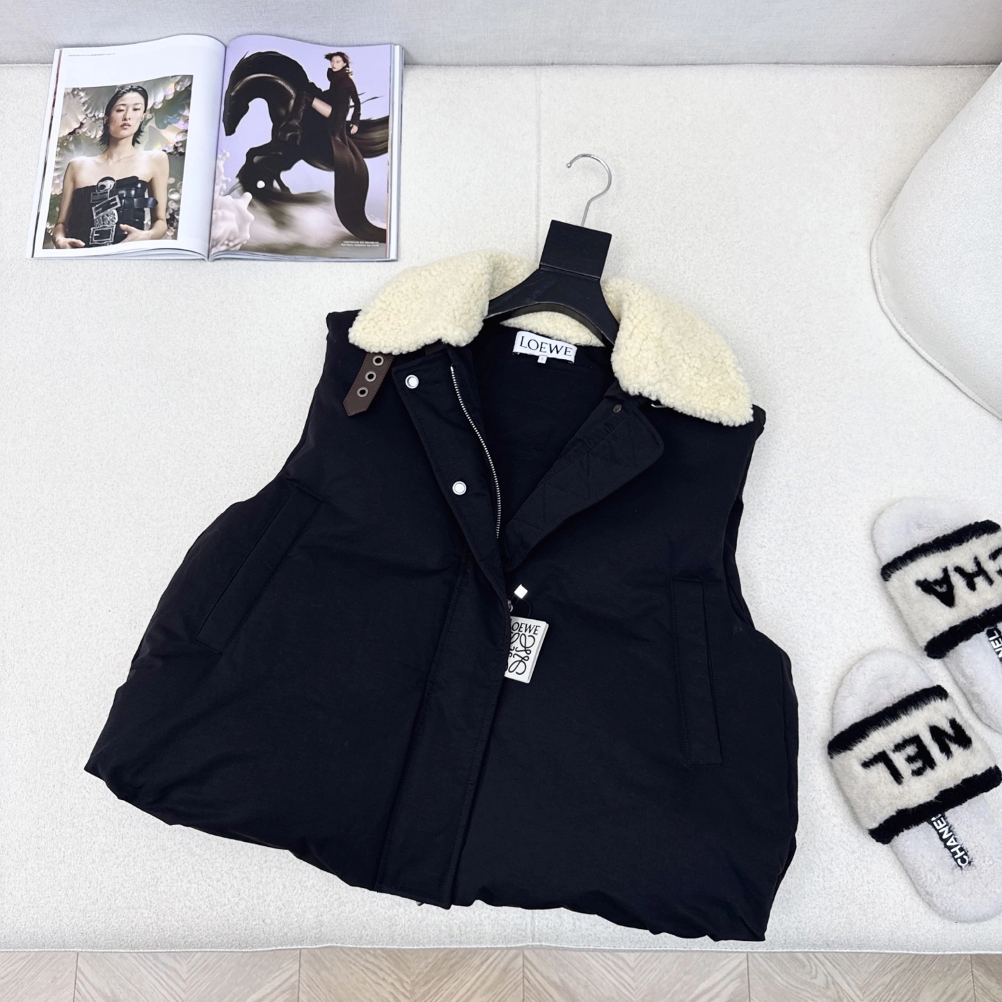 Victoria - 8o5w5 Down jacket white goose down embroidery 2colour item:E-F327I1612-2H