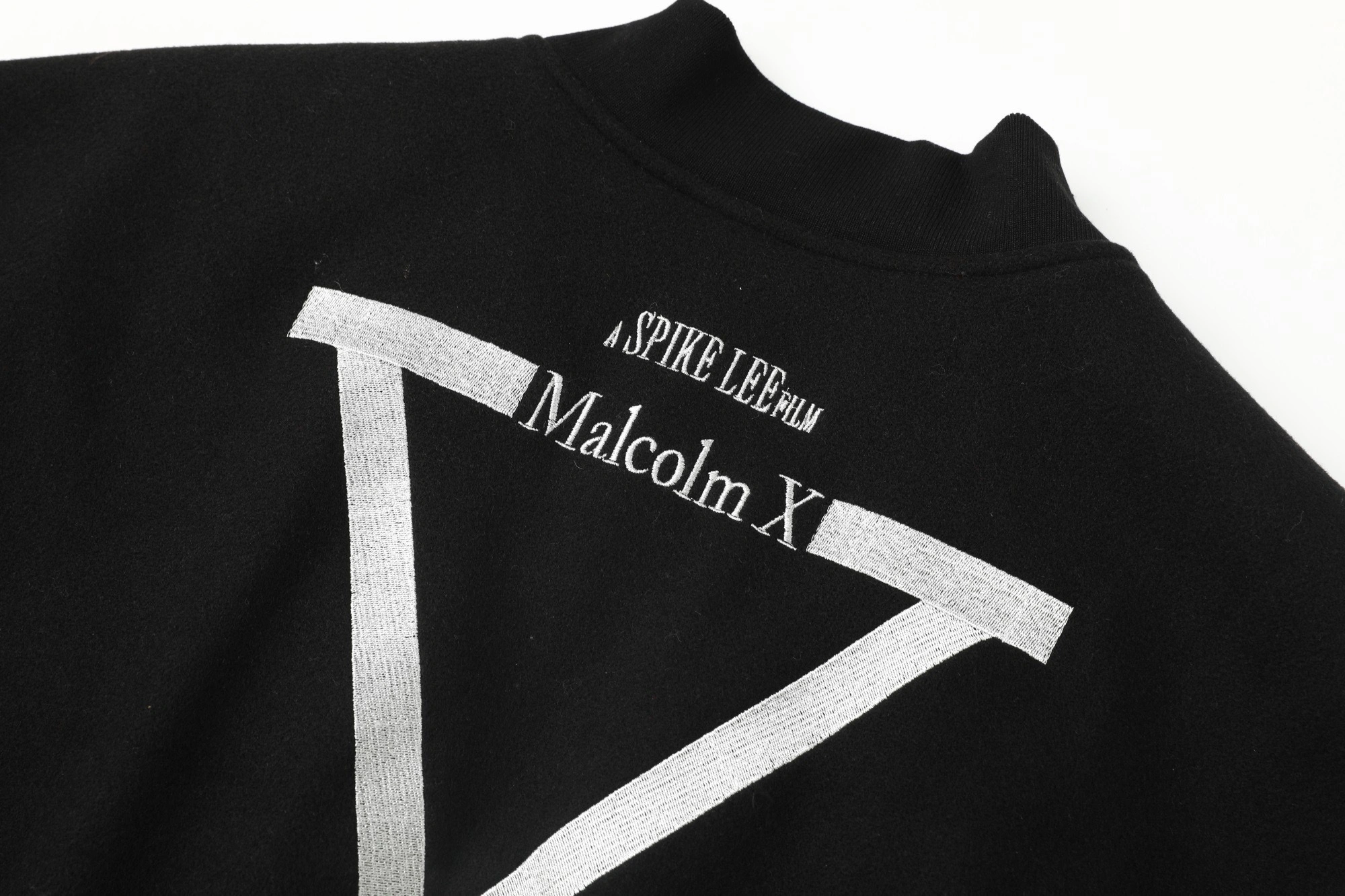 Gemini- S575 Supreme x 40 Acres SS25 WEEK9 Malcolm X Varsity Jacket embroidery item:E-F213I1017