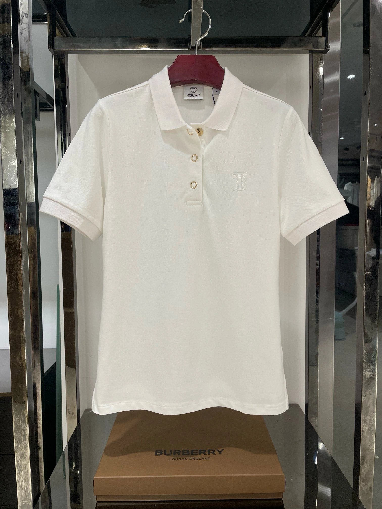 victoria- 2row95 embroidery POLO 2Colour item:E-F409G2637-2