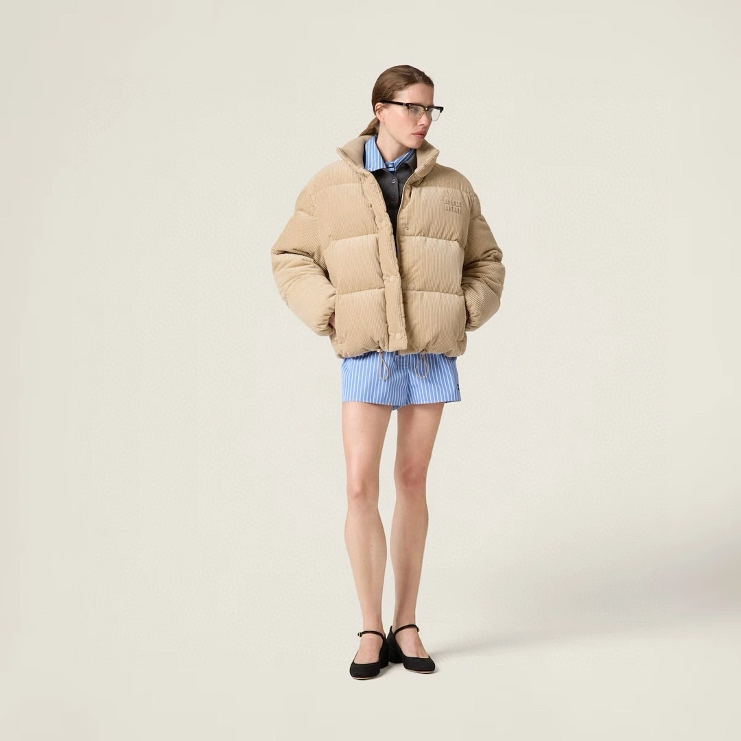 victoria- 7iu7iu corduroy down jacket item:D-F240J2106