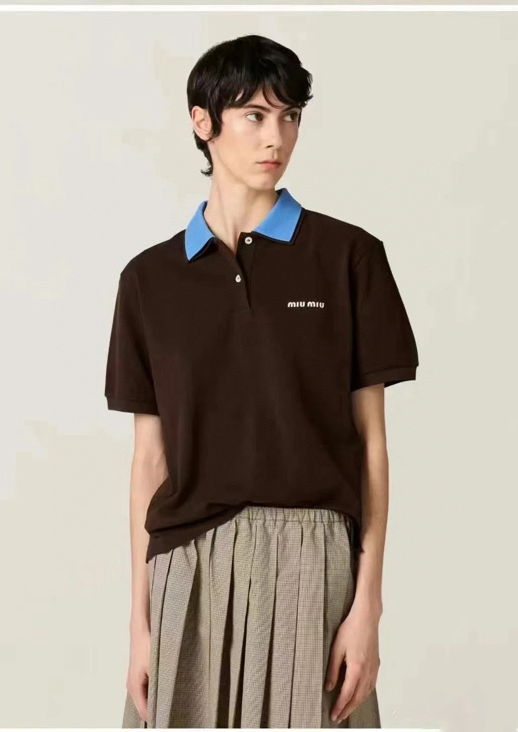 victoria- 7iu7iu cotton POLO item:E-F363G1021