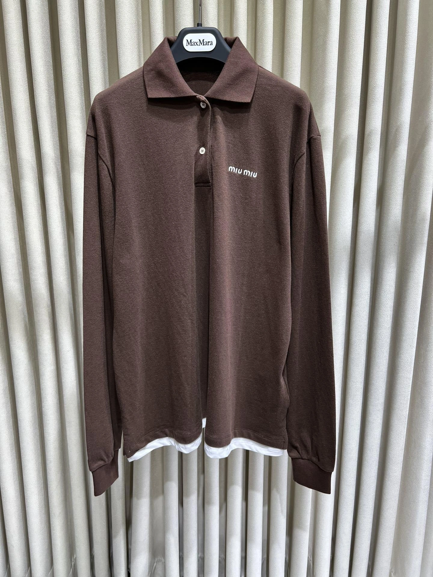 victoria- 7iu7iu cotton polo oversized item:D-F140J0519