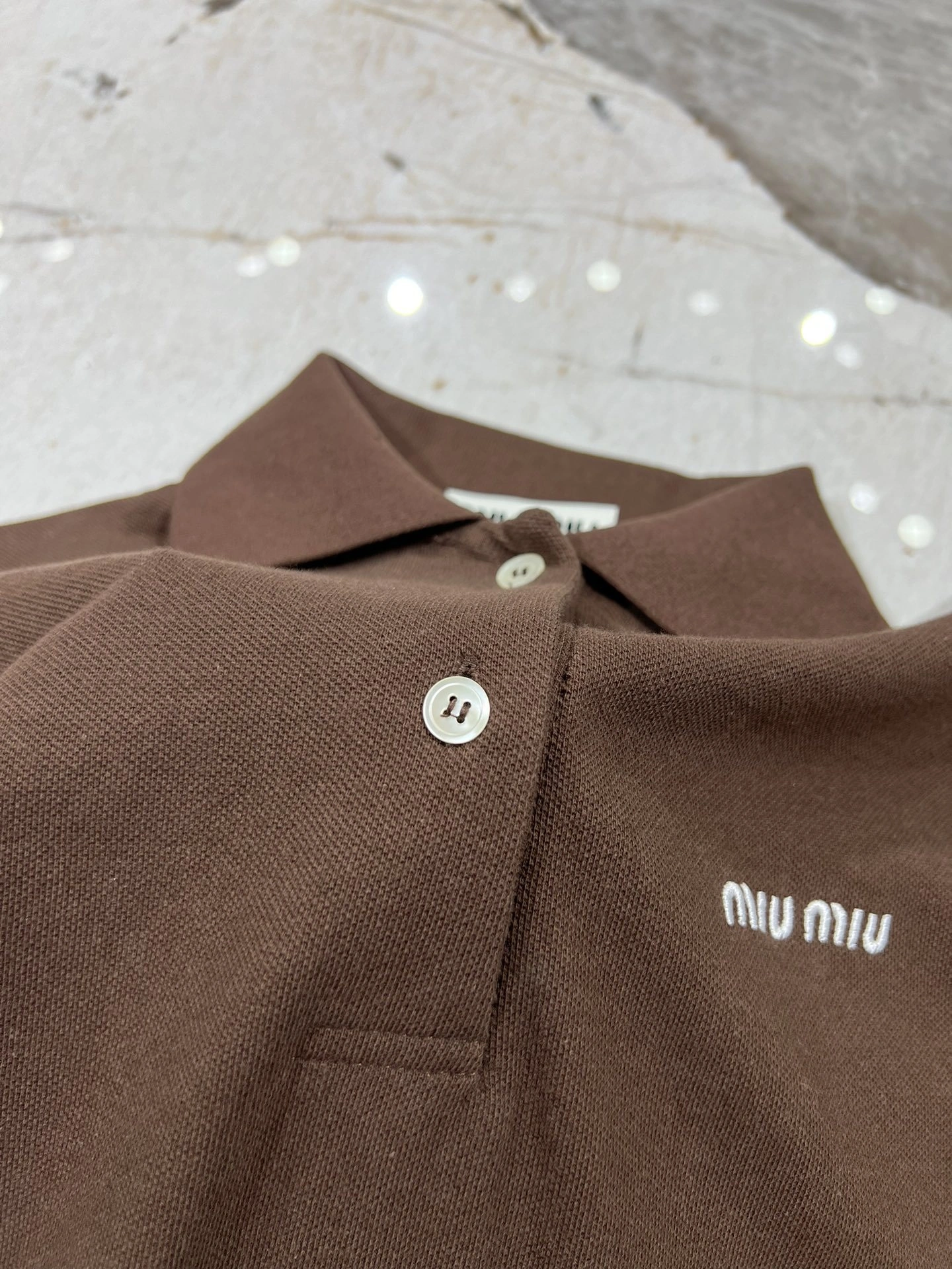 victoria- 7iu7iu cotton polo oversized item:D-F140J0519