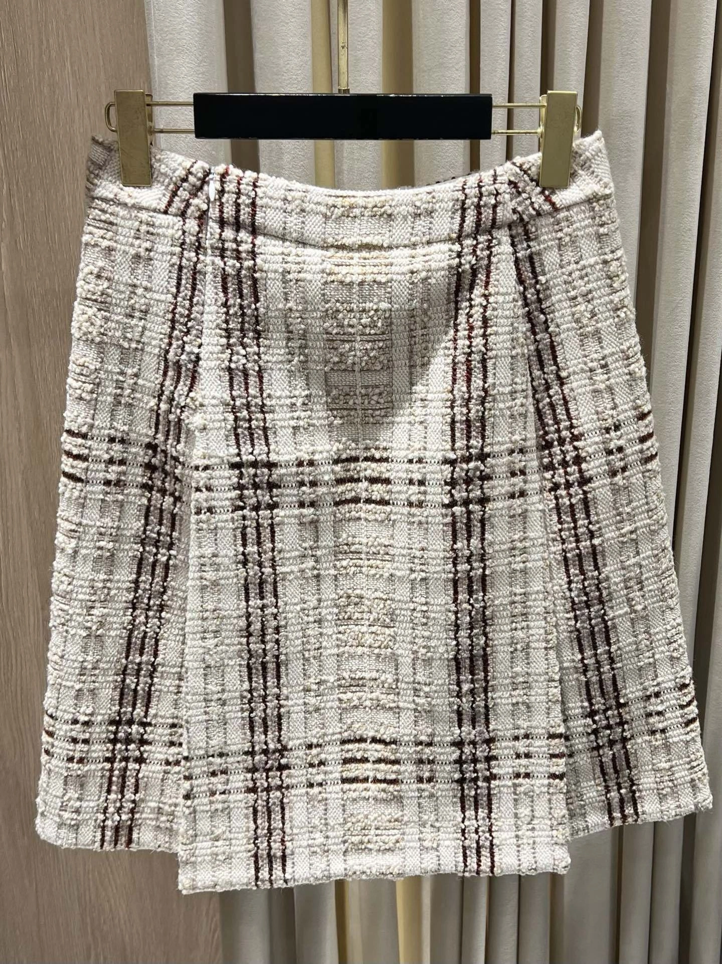 Victoria-- 8oro Pi191 Belted Tweed Jacket Tweed Skirt with Silk Lining suit Quiet Luxury wool item:E-F140L2709H