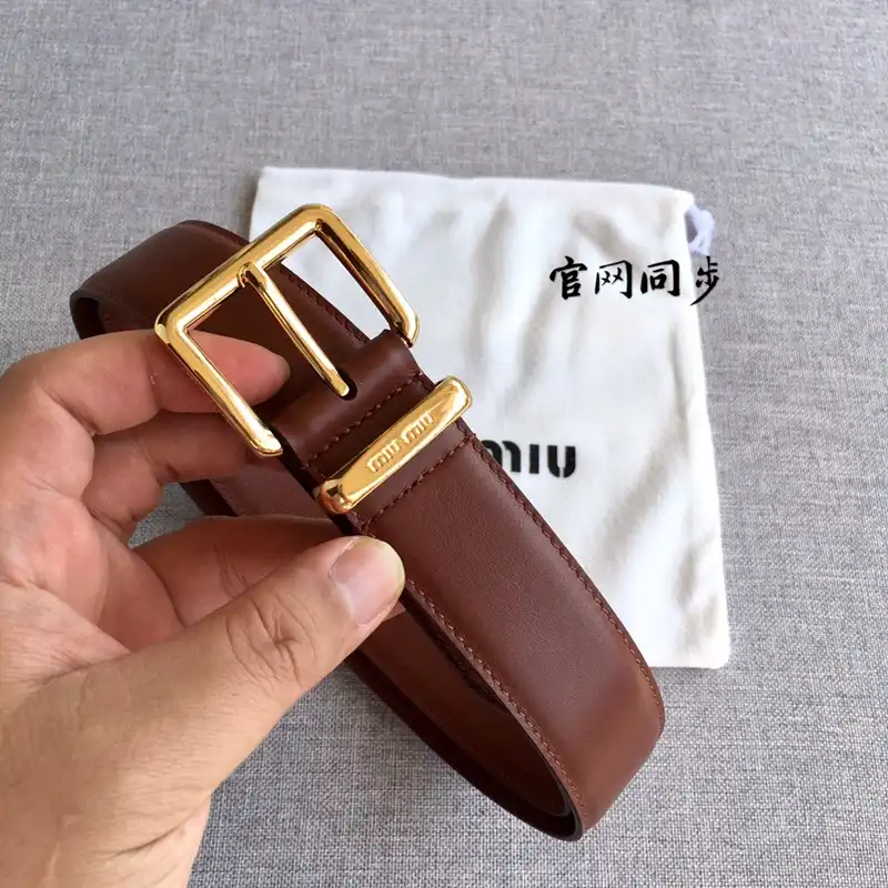 Official Brother Sam Miu Miu Belts 2403XA0200