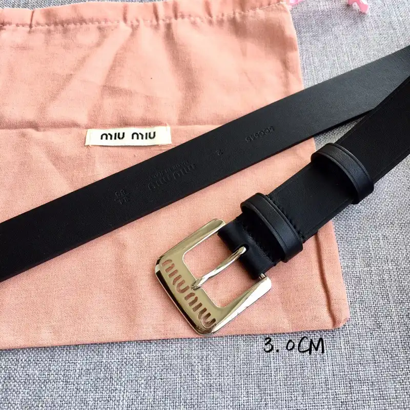 Official Brother Sam Miu Miu Belts 2407XA0072