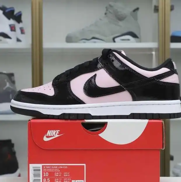 hype Nike Dunk Low ESS "Pink Black"