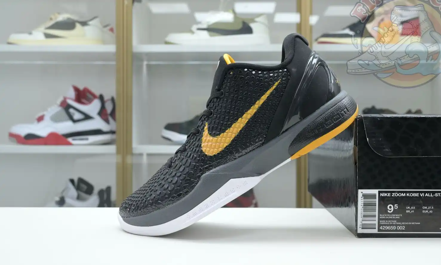 hype Nike Zoom Kobe 6 Black Del Sol