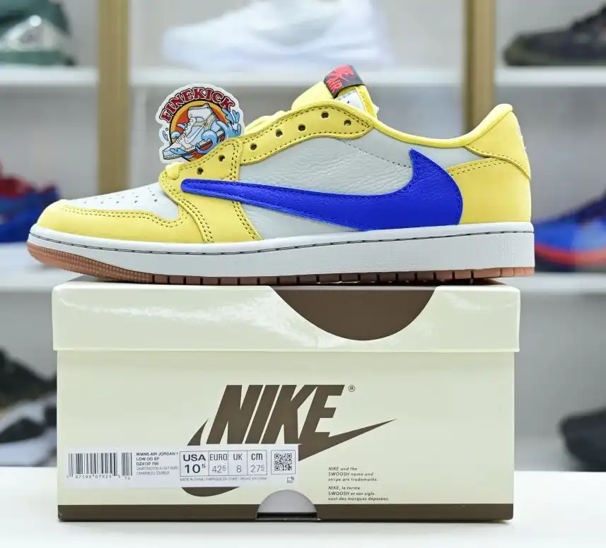 Travis Scott x Jordan Air Jordan 1Low Canary