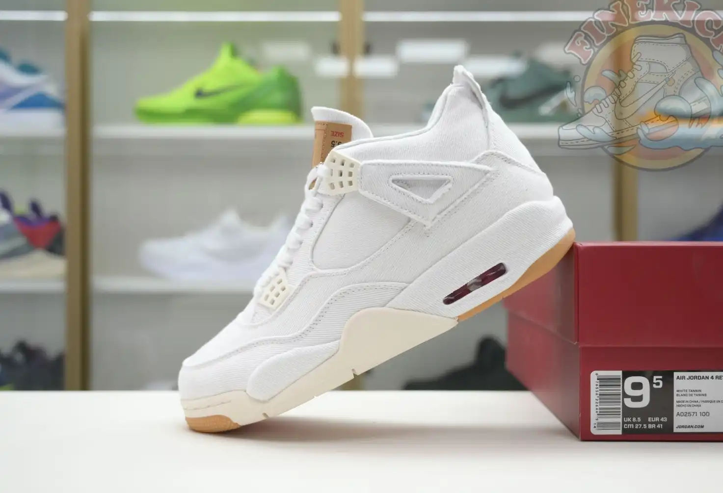 Jordan Air Jordan 4 levis white (levis tag)