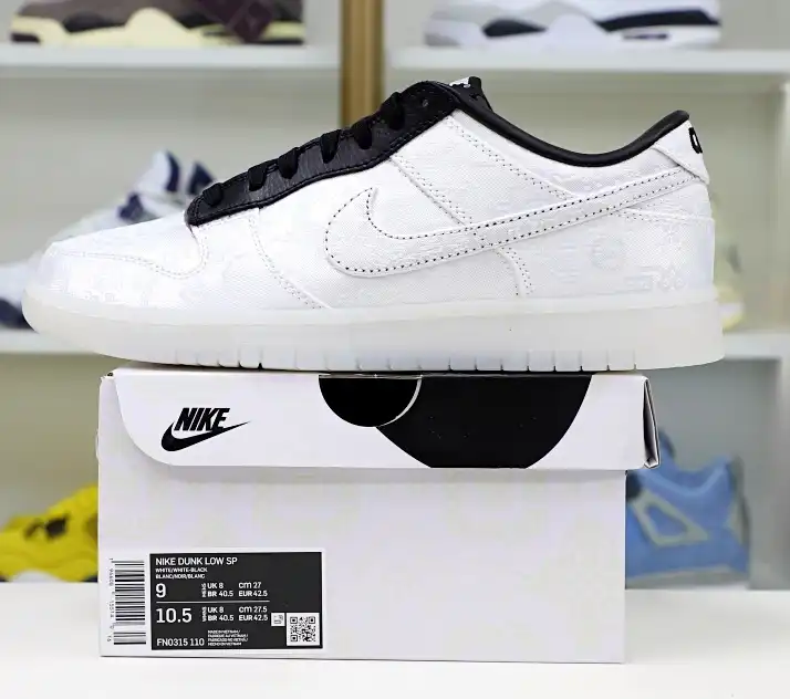 hype Nike Dunk Low x Fragment Design x CLOT