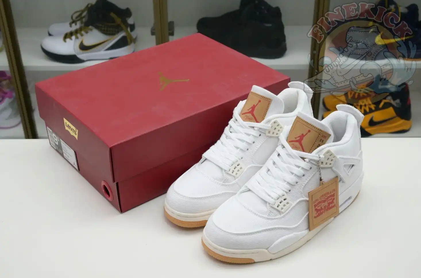 Jordan Air Jordan 4 levis white (levis tag)