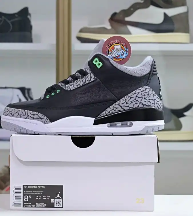 Air Jordan 3 Green Glow