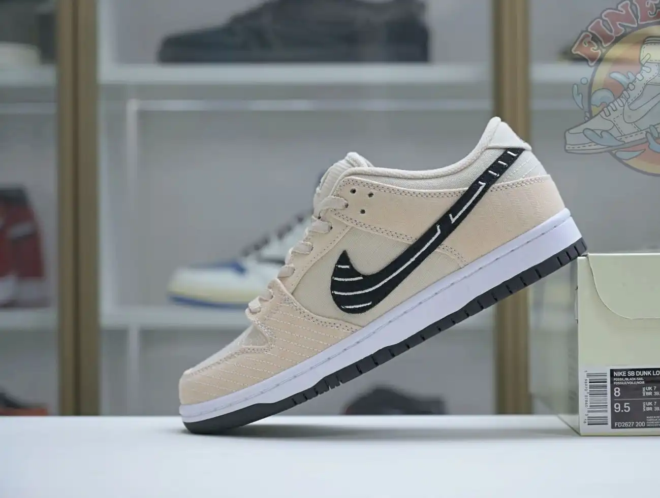 hype Albino & Preto x Nike Dunk SB Low Pro 