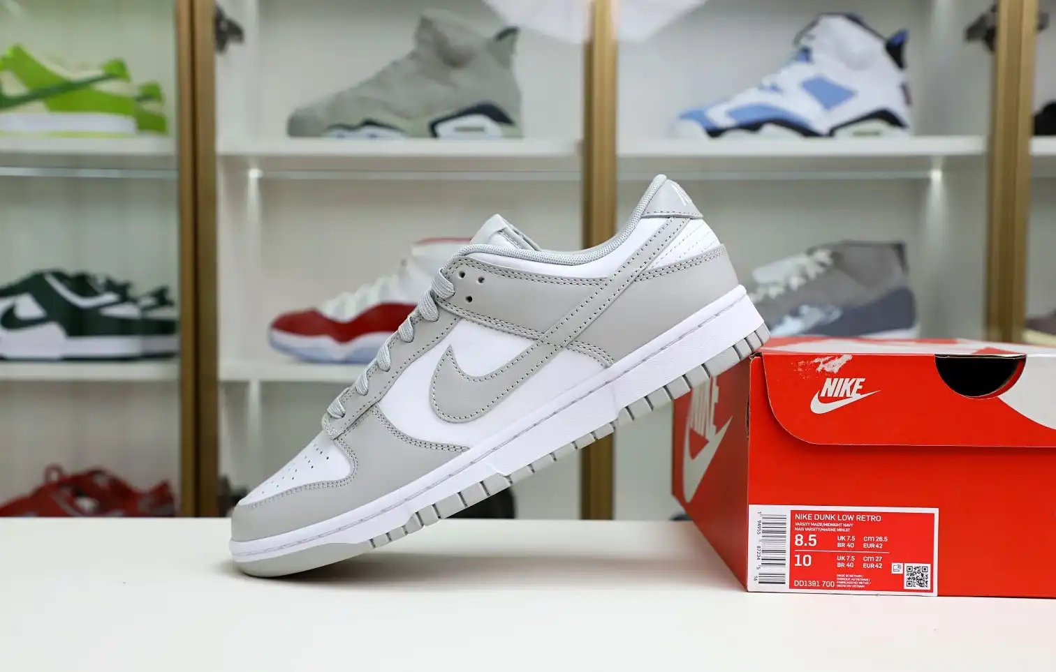 hype Nike Dunk Low Retro  Grey Fog