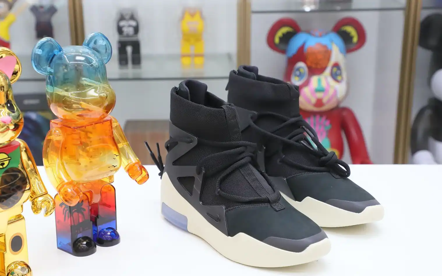 hype Nike Air Fear of God 1 black  fog