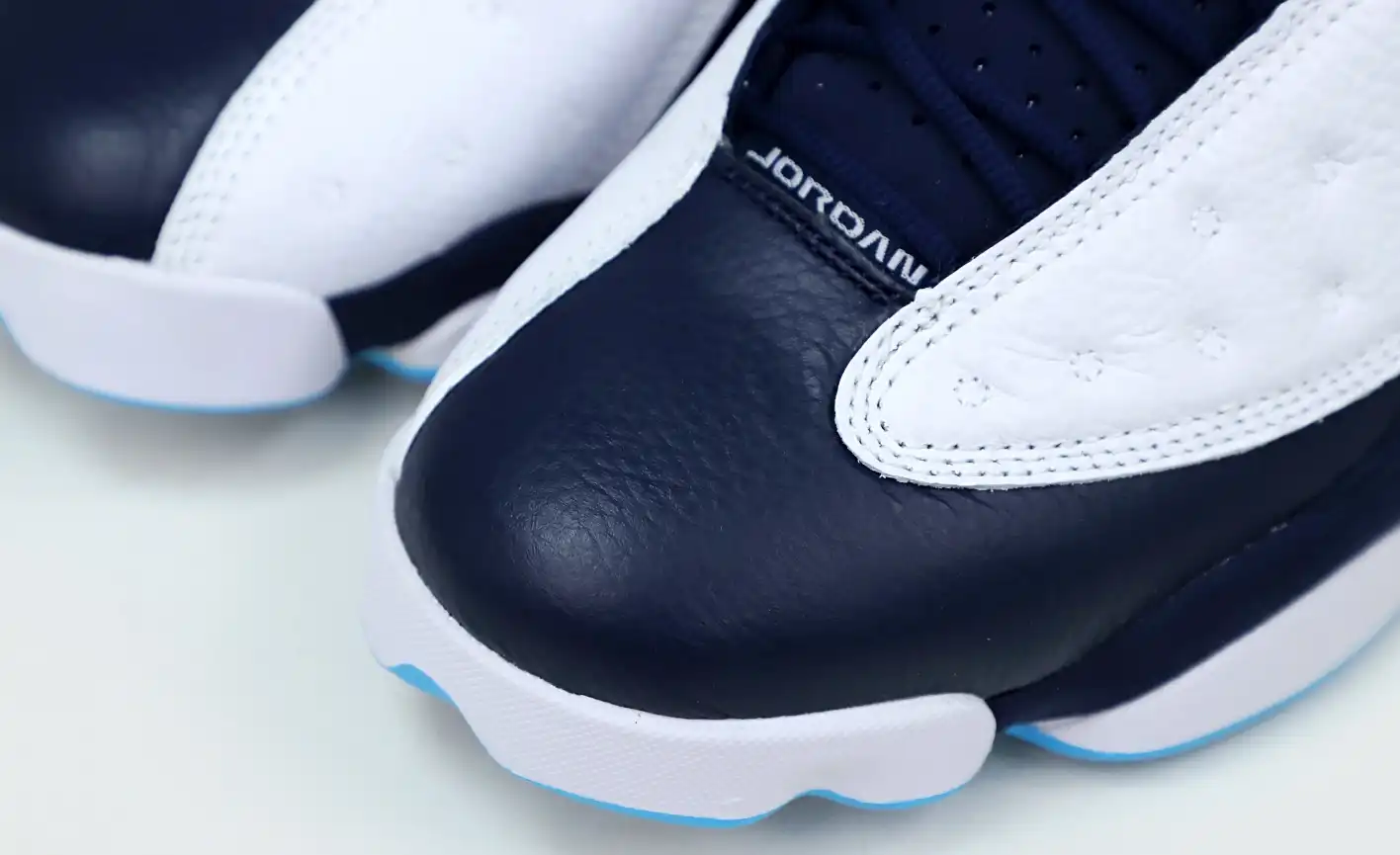 AIR JORDAN 13 RETRO WHITE OBSIDIAN POWDER BLUE 414571-144