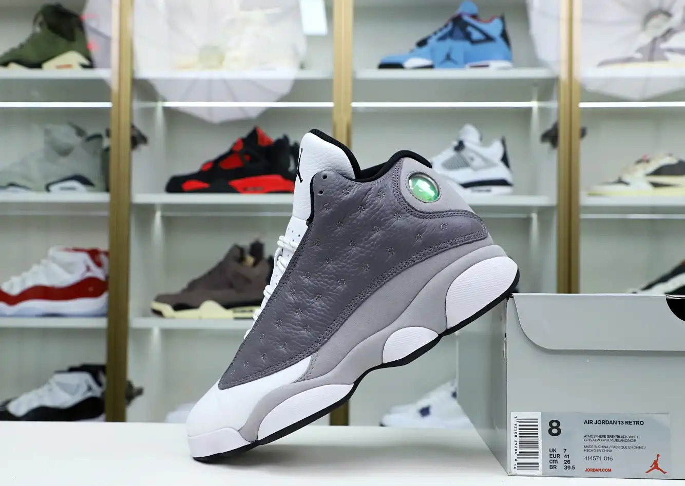 AIR JORDAN 13 RETRO 'ATMOSPHERE GREY' -414571-016