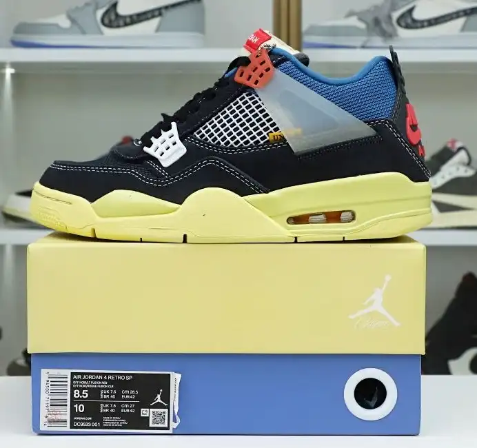 UNION LA X AIR JORDAN 4 RETRO 'OFF NOIR'