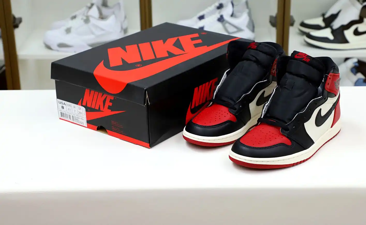 AIR JORDAN 1 RETRO HIGH OG 'BRED TOE'
