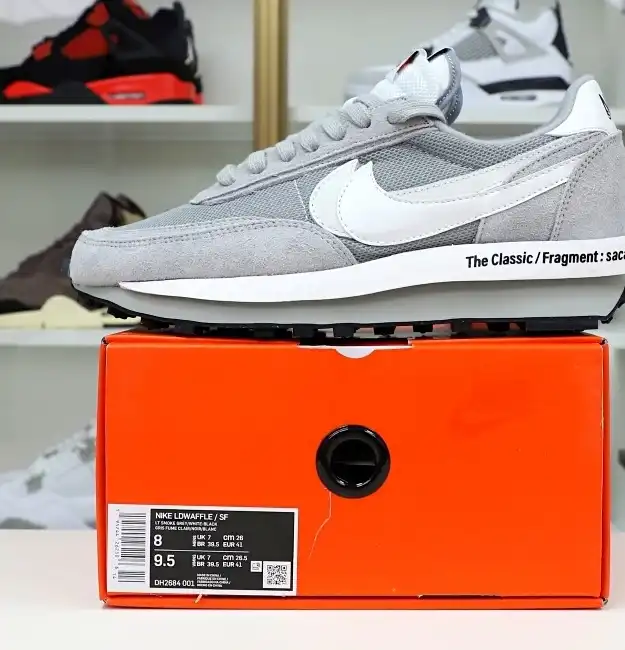 hype FRAGMENT DESIGN X SACAI X LDV WAFFLE 'LIGHT SMOKE GREY'