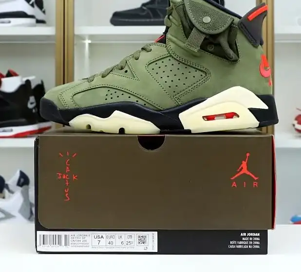 TRAVIS SCOTT X AIR JORDAN 6 RETRO 'OLIVE'