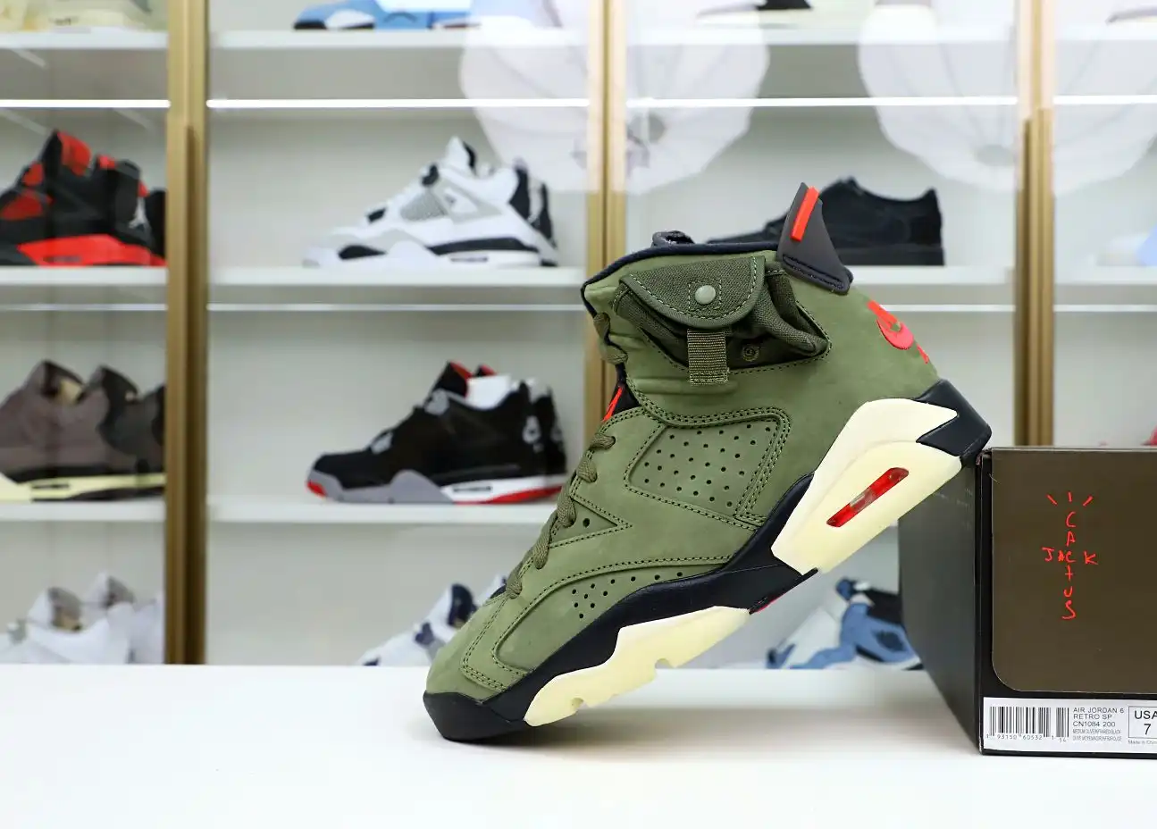 TRAVIS SCOTT X AIR JORDAN 6 RETRO 'OLIVE'