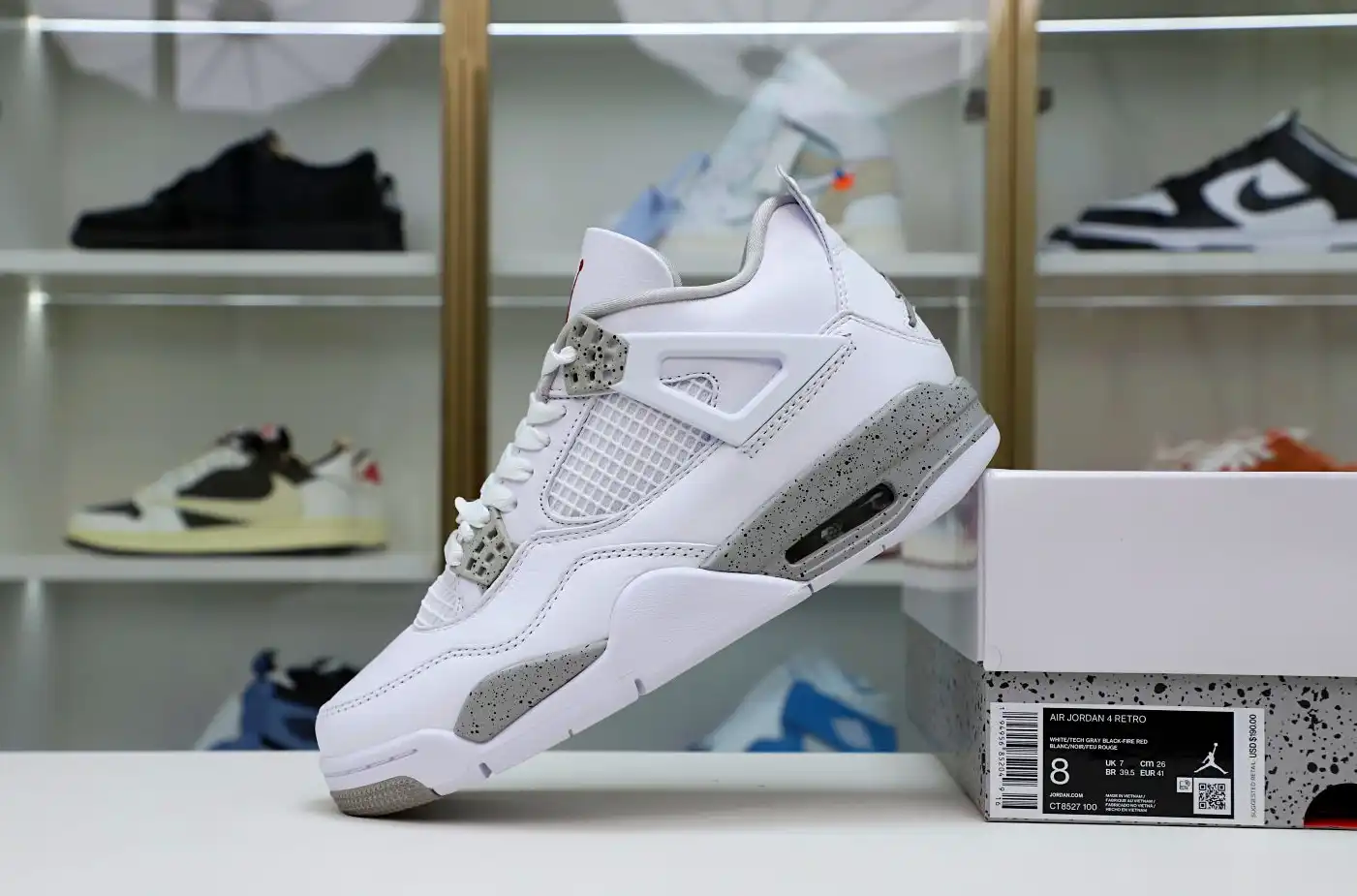 AIR JORDAN 4 RETRO 'WHITE OREO'