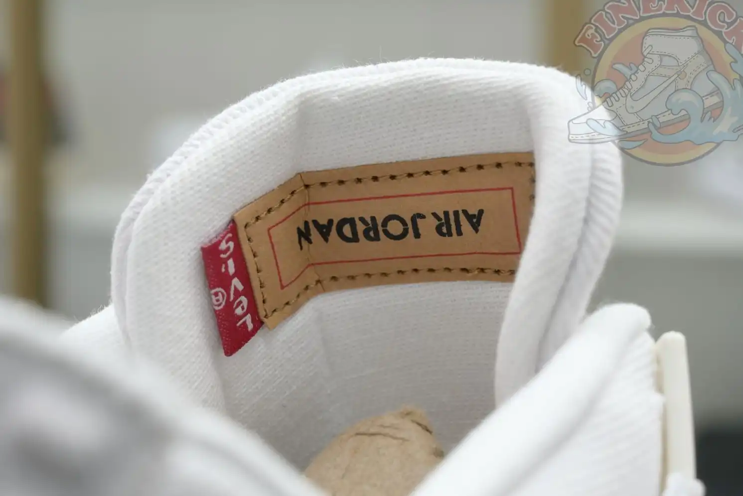 Jordan Air Jordan 4 levis white (levis tag)
