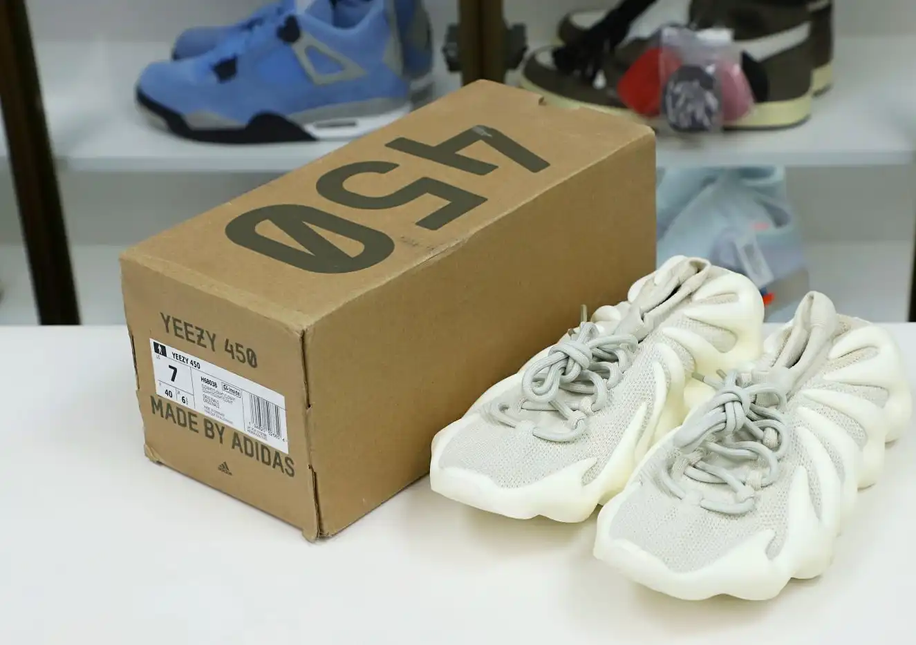 hype YEEZY 450 CLOUD WHITE H68038