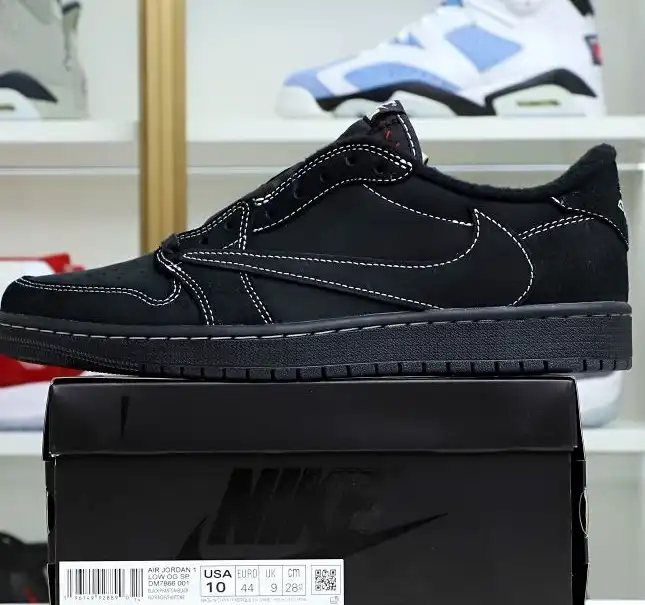 TRAVIS SCOTT X NIKE AIR JORDAN 1 LOW OG “BLACK PHANTOM”