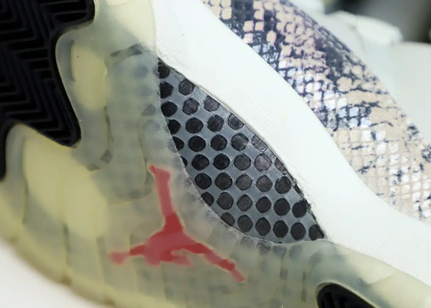AIR JORDAN 11 LOW SNAKESKIN LIGHT BONE