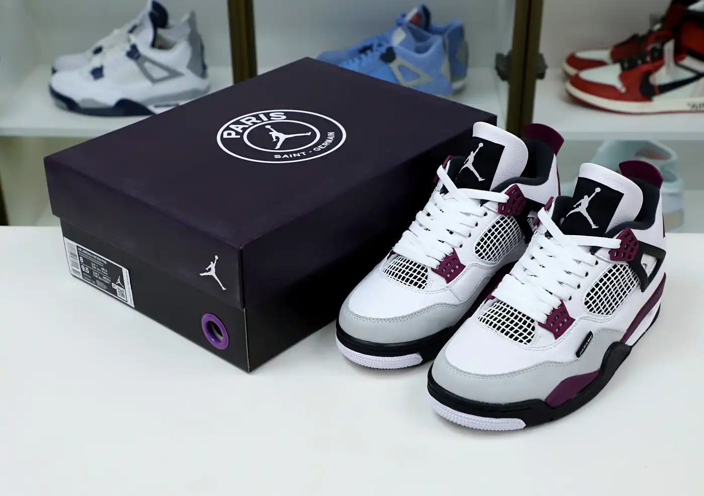 AIR JORDAN PARIS SAINT-GERMAIN X AIR JORDAN 4 RETRO 'BORDEAUX'