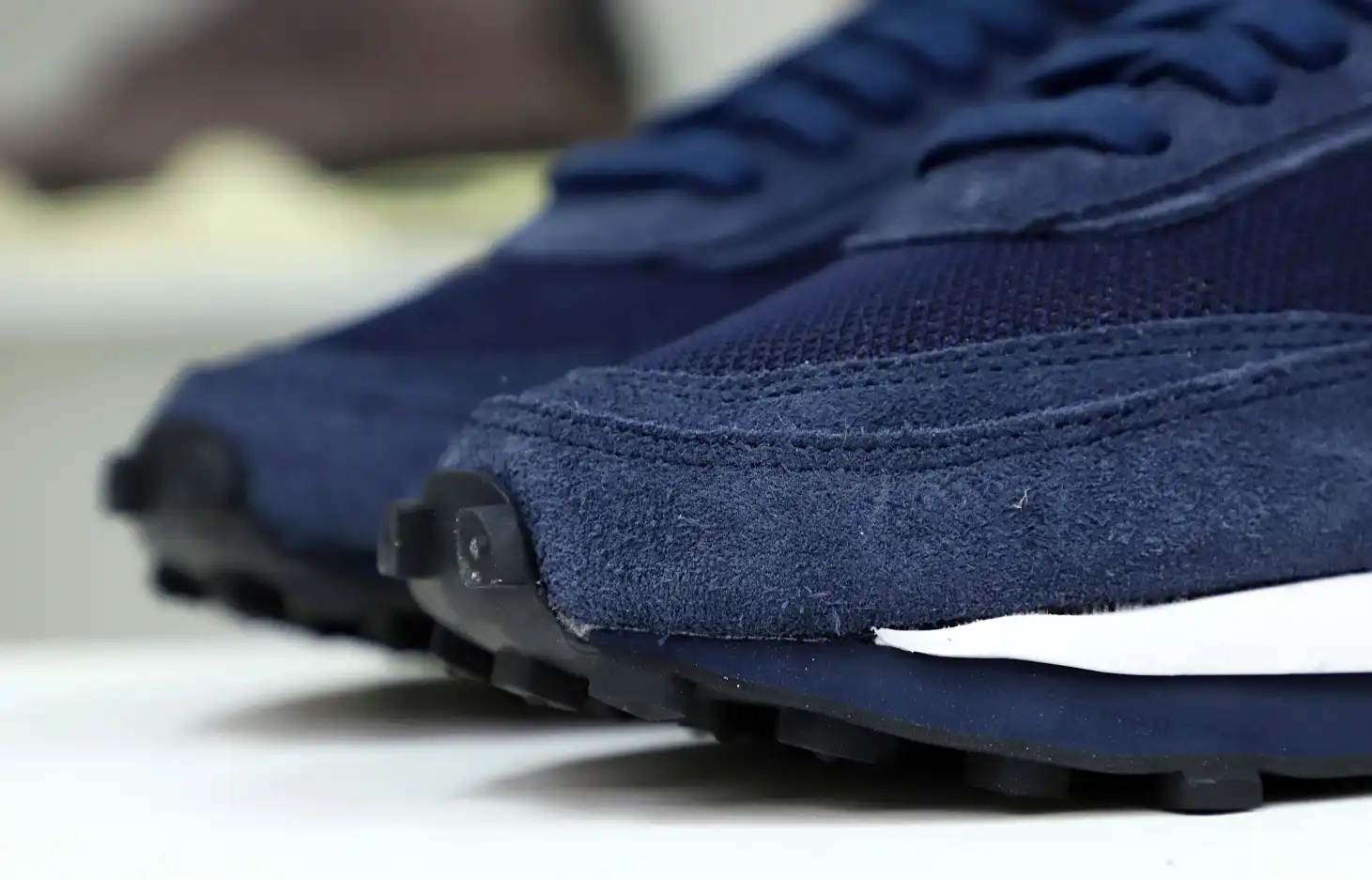 hype FRAGMENT DESIGN X SACAI X LDV WAFFLE 'BLACKENED BLUE'