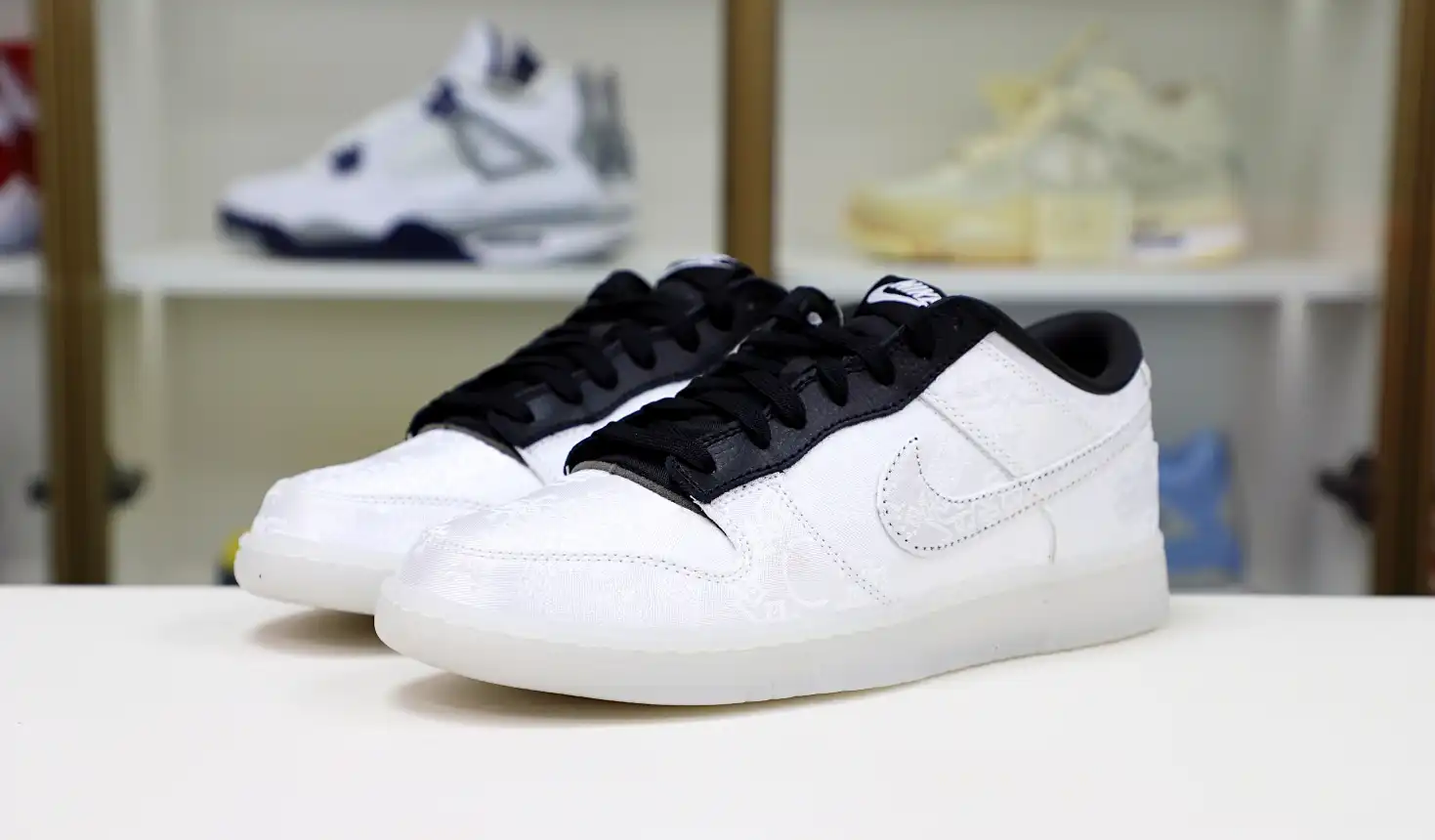 hype Nike Dunk Low x Fragment Design x CLOT