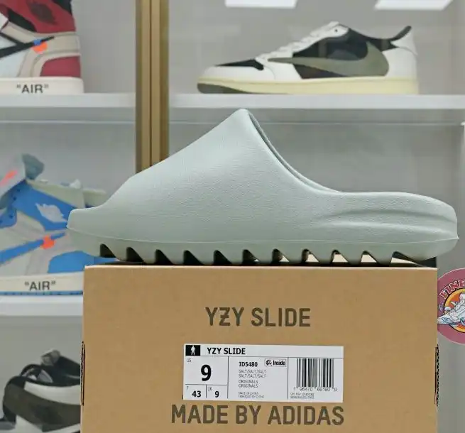 hype adidas originals Yeezy Slide Salt